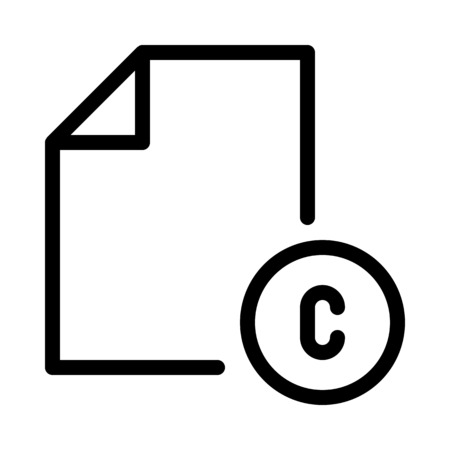 Copyright Document Fileのイラスト素材