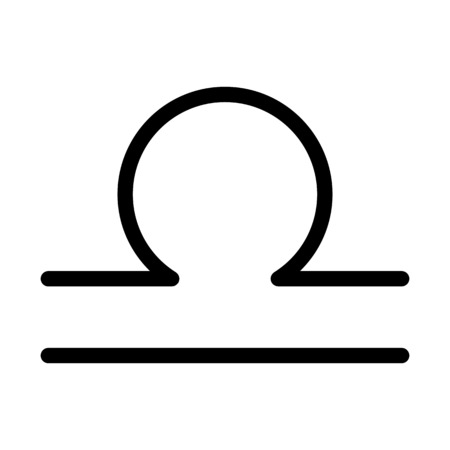 Libra Zodic Symbolのイラスト素材