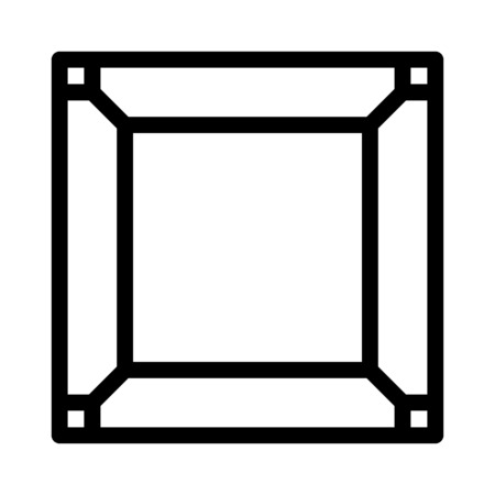 square simple frameのイラスト素材