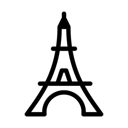 Eiffel Tower, Parisのイラスト素材