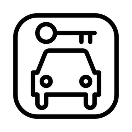 Locked Parking Spaceのイラスト素材