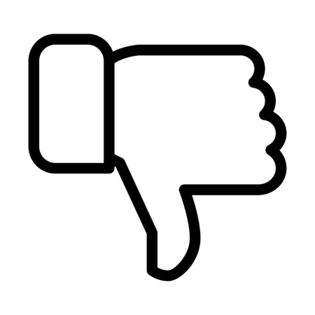 Dislike, Downvote Gestureのイラスト素材