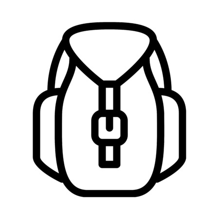Camp or Travel Bagのイラスト素材