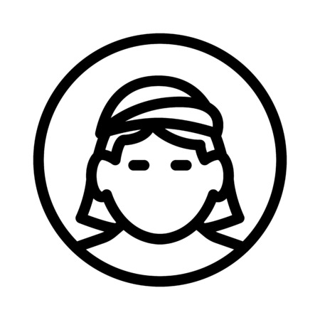 woman with head coveredのイラスト素材