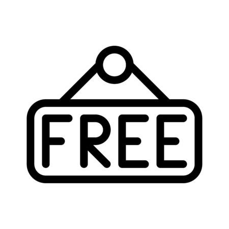 Free entry noticeのイラスト素材