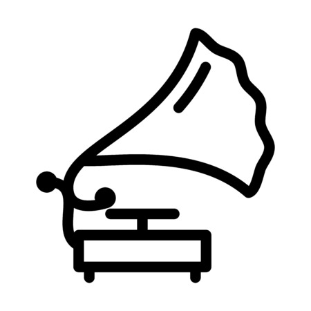 Vintage Gramophone Recordのイラスト素材