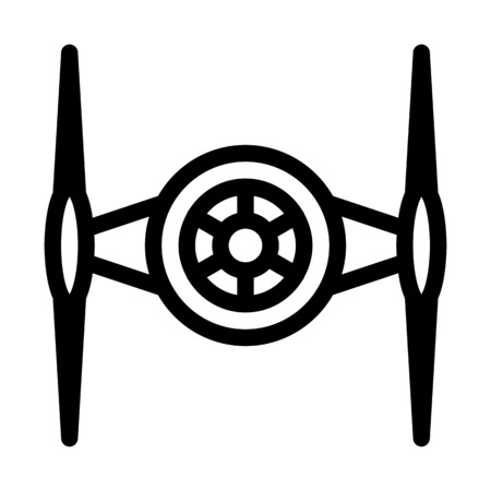 Tie Fighter Planeのイラスト素材