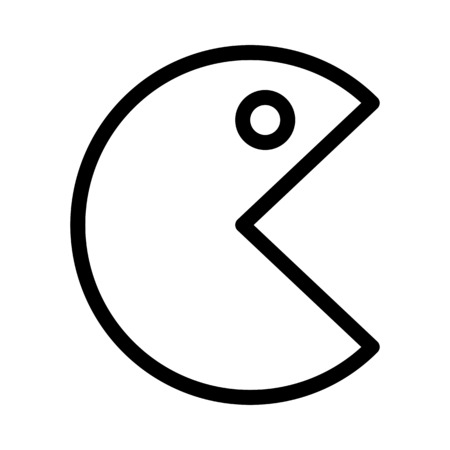 Scary PacMan Characterのイラスト素材