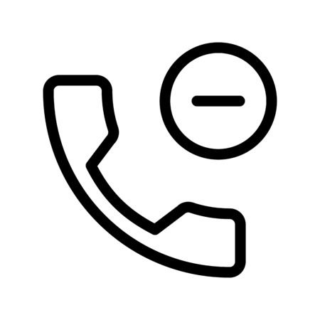 Remove or Stop Callのイラスト素材