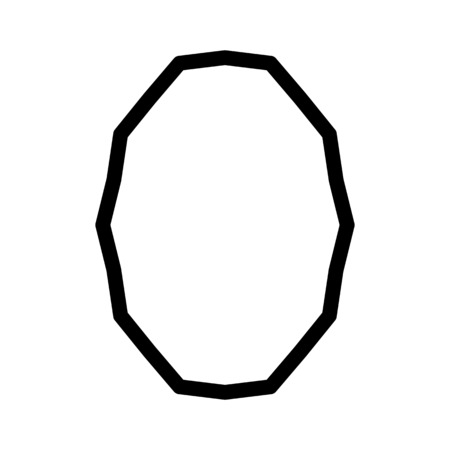 blank oval shape frameのイラスト素材