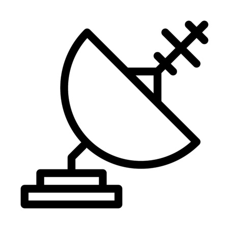 Parabolic Radar Antennaのイラスト素材