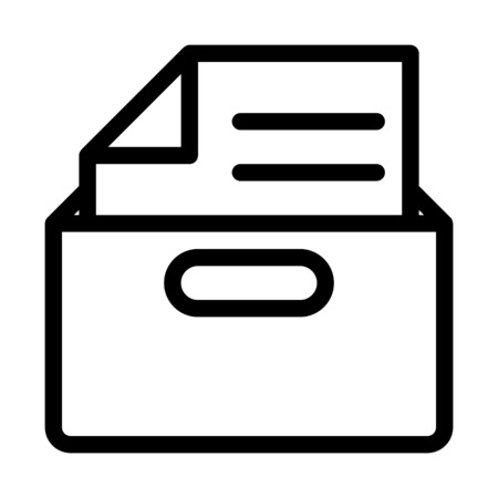 File in Boxのイラスト素材