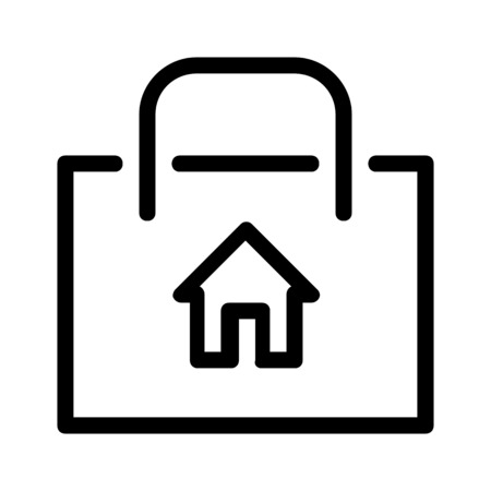 Home Shopping Bagのイラスト素材