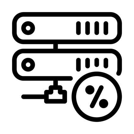 Server Storage Percentageのイラスト素材