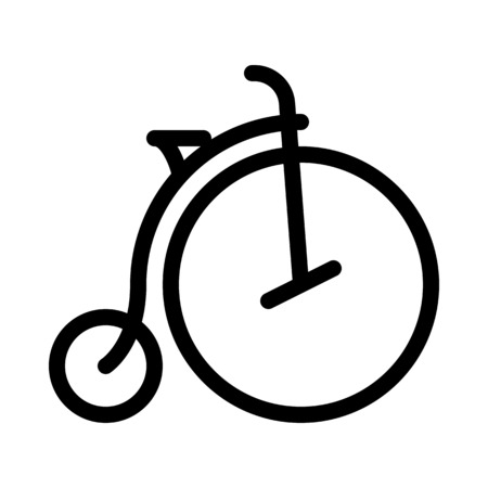 Penny-farthing Vintage Bicycleのイラスト素材