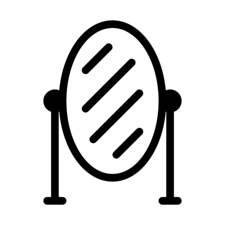 Makeup Portable Mirrorのイラスト素材