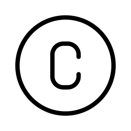 Copyright Protected Signのイラスト素材