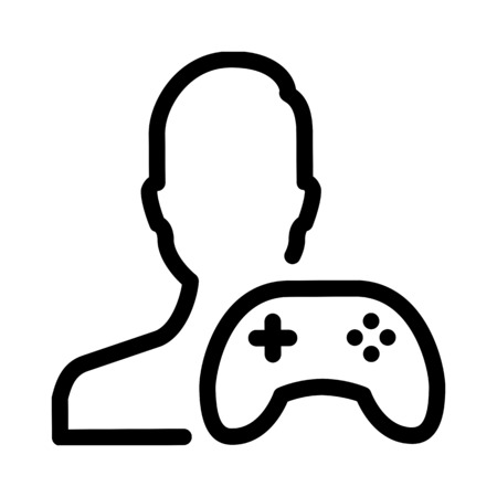 Gaming Userのイラスト素材