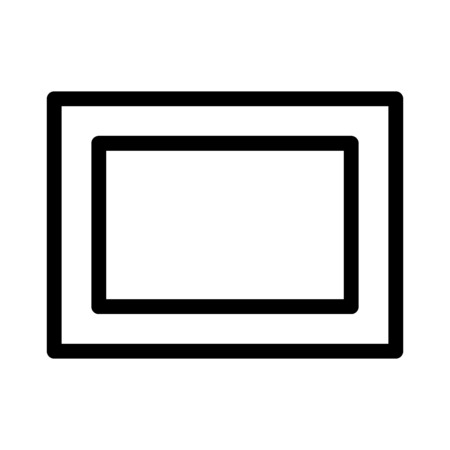 rectangular photo frameのイラスト素材