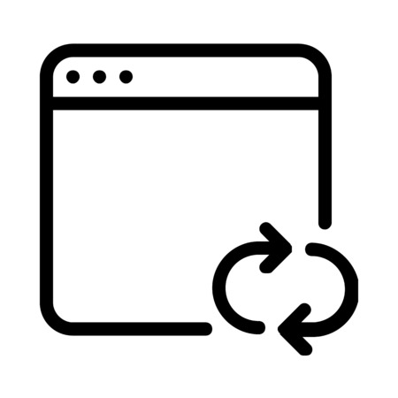 Refresh and Sync Applicationのイラスト素材