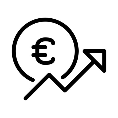 Euro Up Trendのイラスト素材