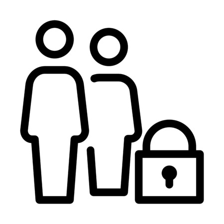 Lock User Groupのイラスト素材