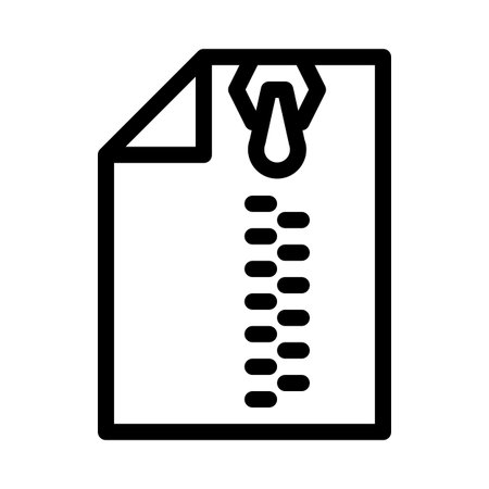 Zip or Compressed Fileのイラスト素材