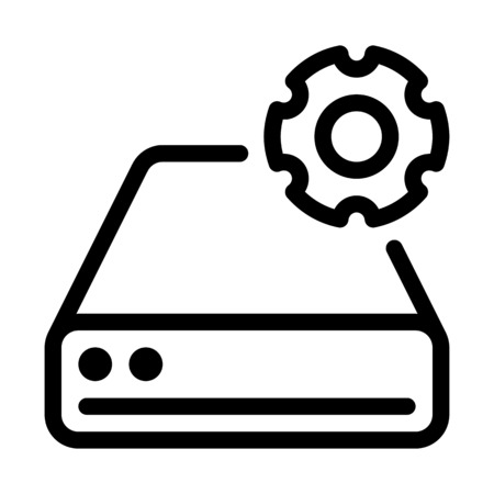 Disk Drive Settingsのイラスト素材