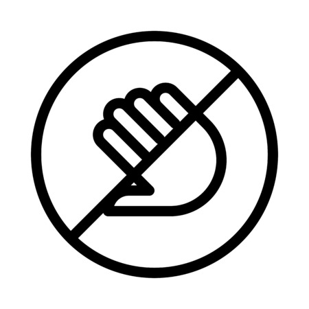 Dont Touch Roundのイラスト素材