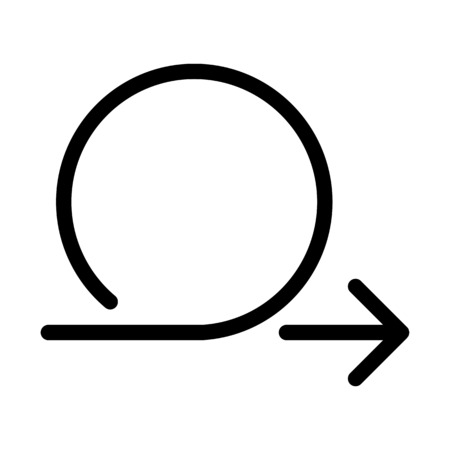 Loop Turn Right sideのイラスト素材