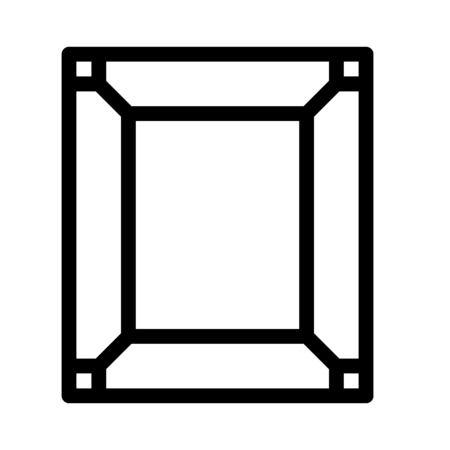 photo frame templateのイラスト素材