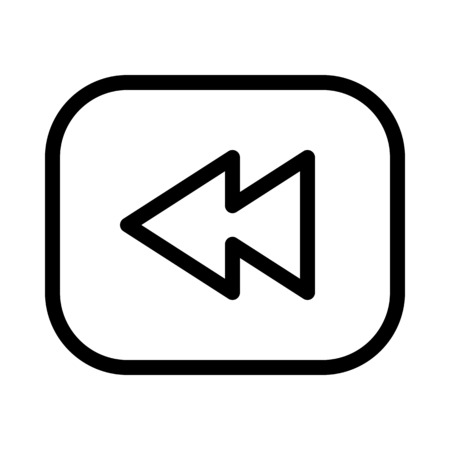 Backward Symbol Buttonのイラスト素材