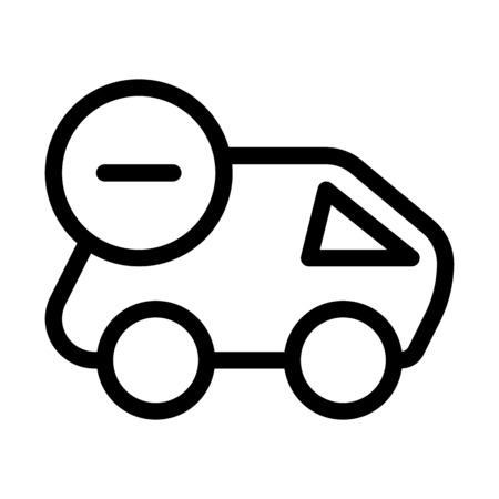 Cancel Delivery Shipmentのイラスト素材