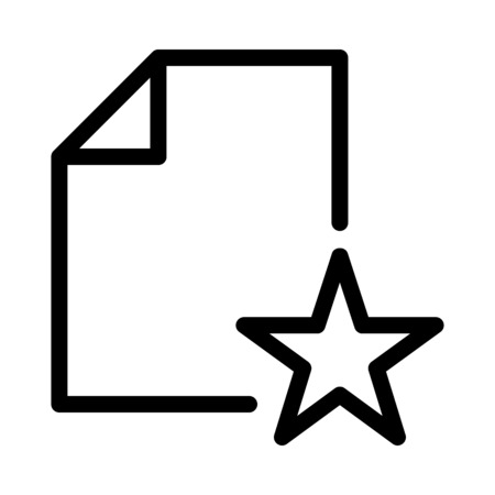 Favorite or Starred Fileのイラスト素材