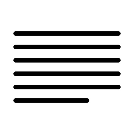 Justify Left Alignmentのイラスト素材