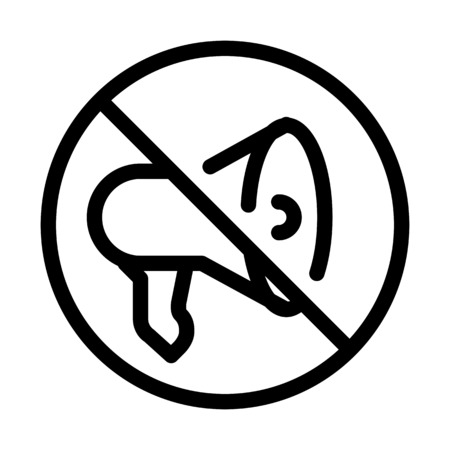 No Honking Signのイラスト素材