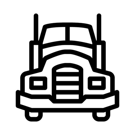 Modern Transportation Truckのイラスト素材