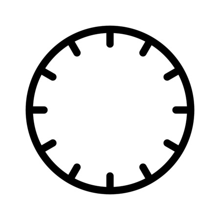 Hour on Wall Clockのイラスト素材