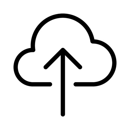 Upload Cloudのイラスト素材