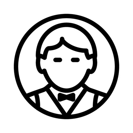 waiterのイラスト素材