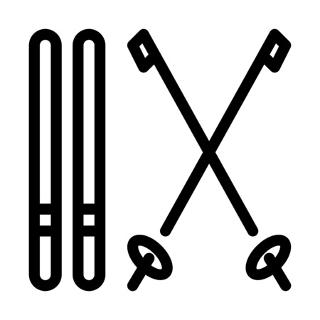 Ice Skate Skiのイラスト素材