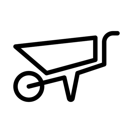 Barrow, gardening trolleyのイラスト素材