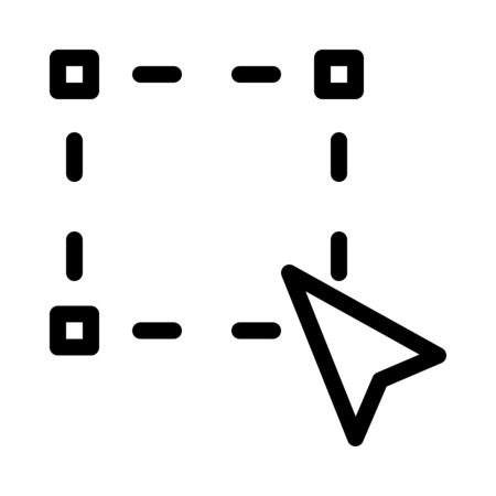 Selection tool with mouse cursorのイラスト素材