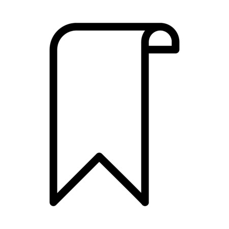 Bookmark Ribbon Isolatedのイラスト素材