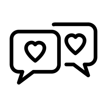 Romantic Love Chatのイラスト素材