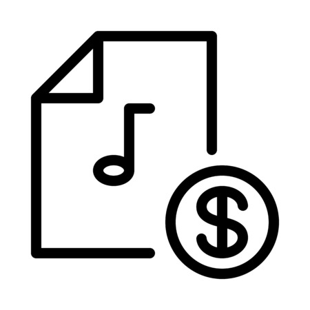 Purchasble Music Songのイラスト素材