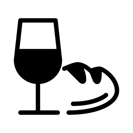 bread and wineのイラスト素材