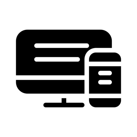 Responsive design technologyのイラスト素材