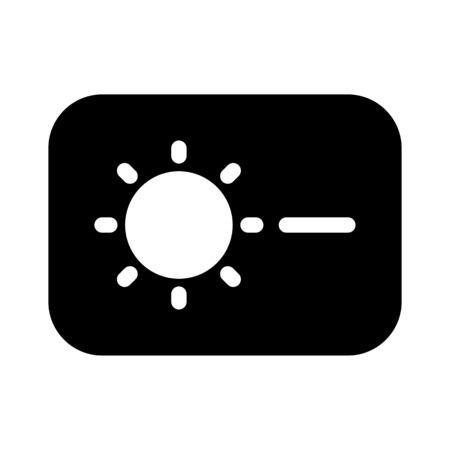 Display Brightness Downのイラスト素材