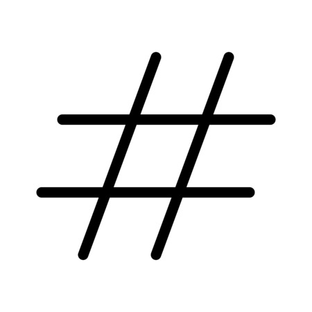 Hash Tag Signのイラスト素材